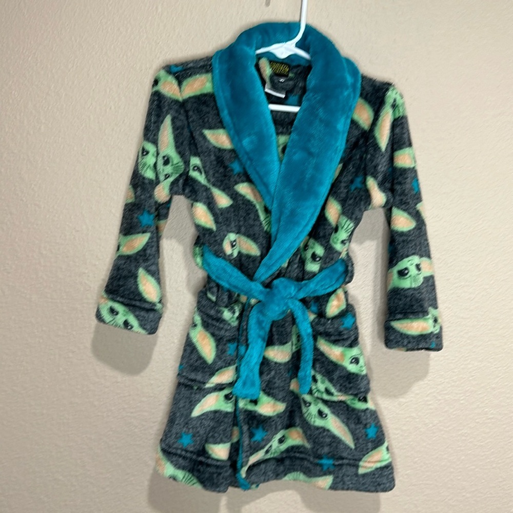 STAR WARS Toddler Baby Yoda Robe, Size 3T, EUC